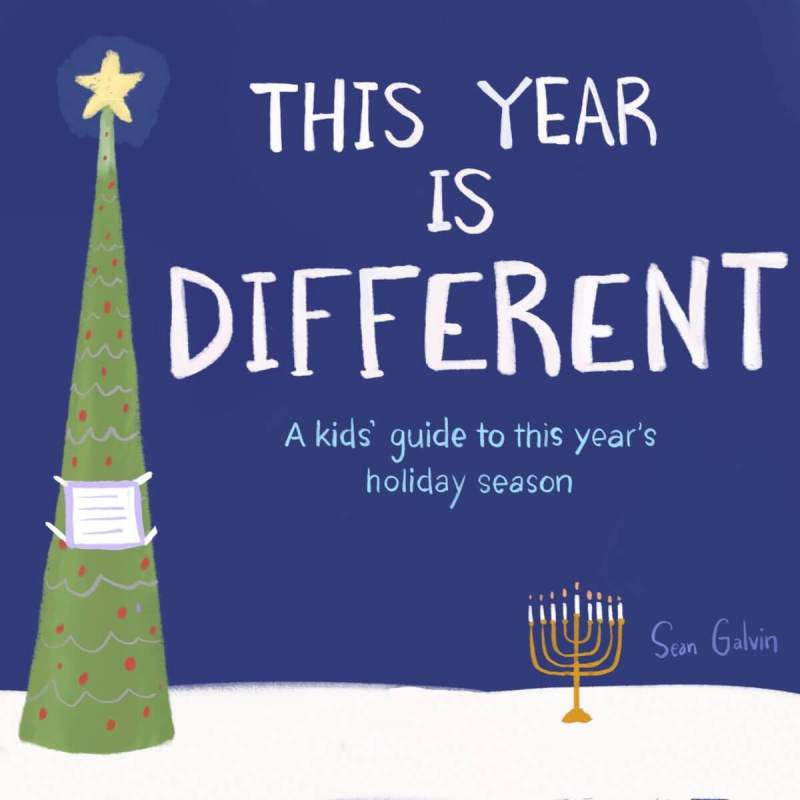 Illustrated kids' guide to holidays in the pandemic.
