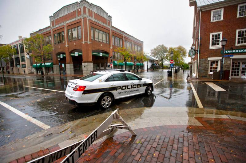Flooding in Old Town Alexandria