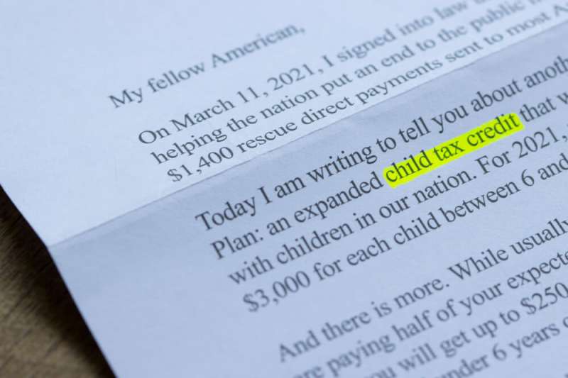 Biden letter on the child tax credit