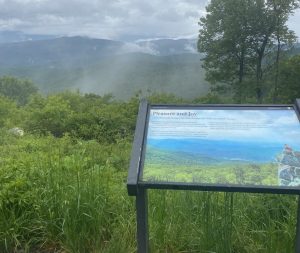 A fact sign at Shenandoah National Forest.