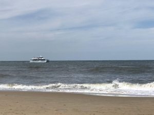 A ship on the water at Virginia Beach