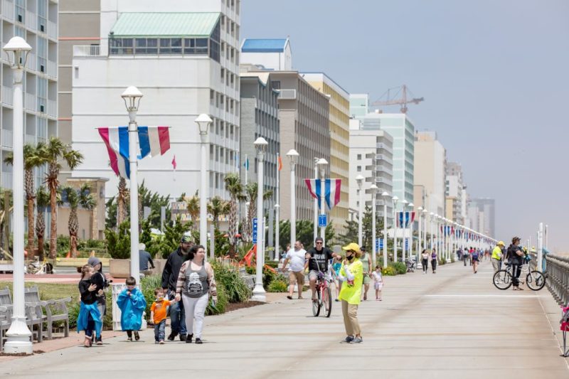 Virginia Beach Boardwalk, home to many great restaurants