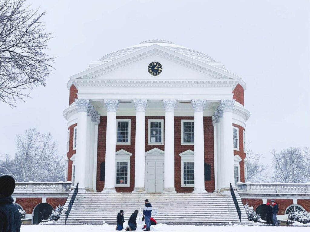 Exterior shot of a Virginia college.