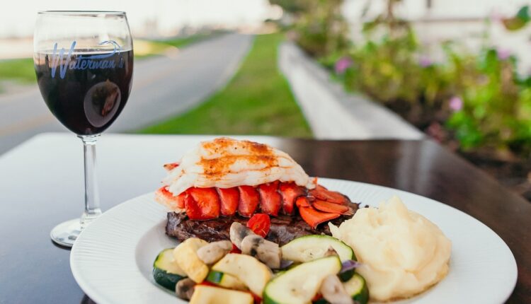 Lobster meal at Waterman's Surfside Grille, the best restaurant in Virginia Beach