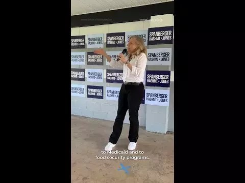 Democratic nominee for governor Abigail Spanberger encourages Virginians