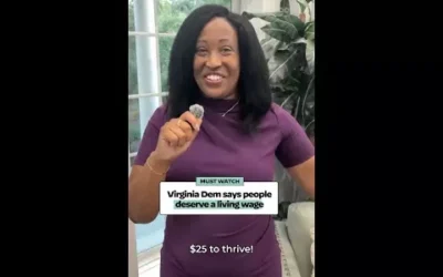 Virginia Dem says people deserve a living wage