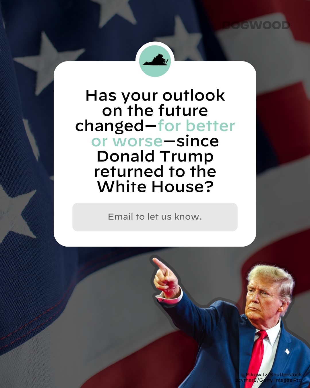 Has your outlook on the future changed—for better or worse—since Donald Trump returned to the White House? Email to let us know.