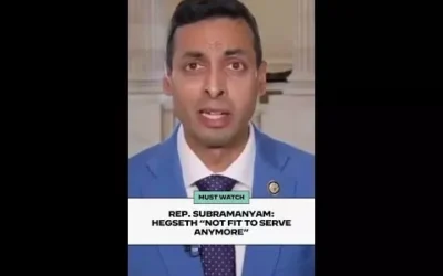 Rep. Subramanyam: Hegseth “Not fit to serve anymore”