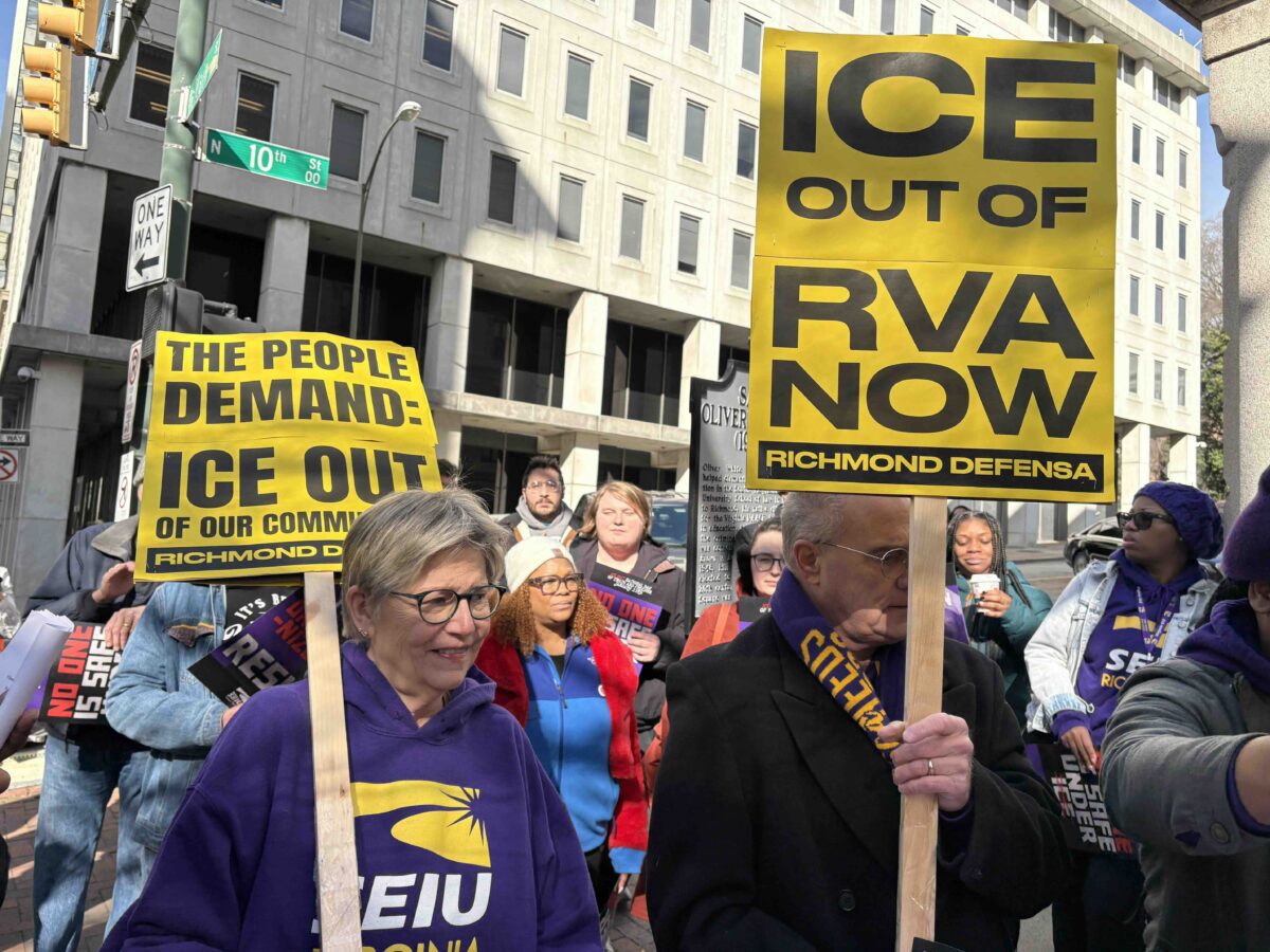 Richmond workers protest ICE as DHS proposes new detention facility in ...