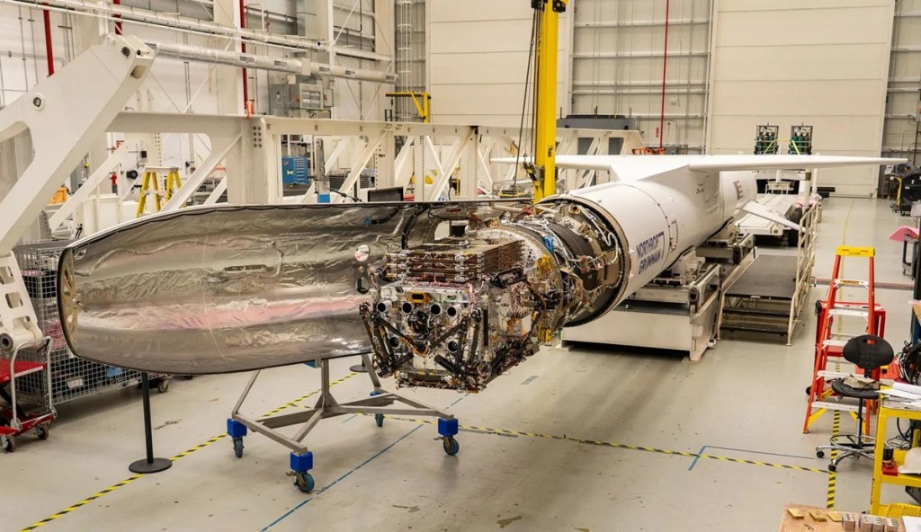 Katalyst Space’s LINK robotic servicing satellite awaits encapsulation inside a Northrop Grumman Pegasus XL on June 8, 2026, at NASA’s Wallops Flight Facility in Virginia