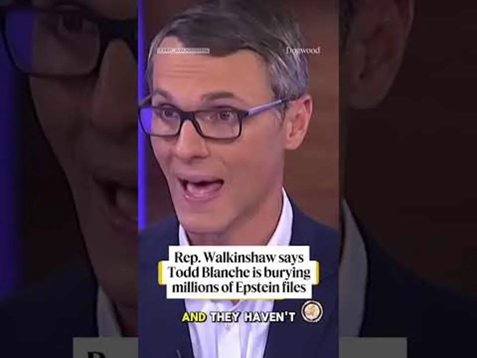 Rep Walkinshaw says Todd Blanche is burying millions of Epstein files