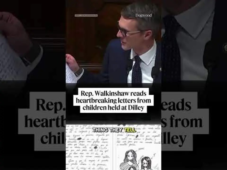 Rep. Walkinshaw reads heartbreaking letters from children held at Dilley